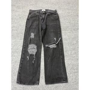 Frame Jeans 27 Boyfriend Straight Leg Crop Distressed Grunge Y2K Street 90s Sk8